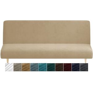 XINEAGE Housse de futon en velours très extensible, sans accoudoirs, en tissu élasthanne, antidérapant avec base élastique, lavable en machine (futon, camel) - Publicité XINEAGE Housse de futon en velours très extensible, sans accoudoirs, en tissu élasthanne, antidérapant avec base élastique, lavable en machine (futon, camel) - Publicité