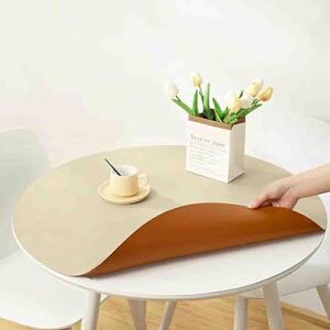 GYYFQH Nappe Ronde en Simili Cuir, Set De Table Aspect Cuir, Nappe Ronde Nordique en Cuir, Ensemble De Table Ronde en Cuir PVC, Épaisseur De La Nappe 2 Mm(C,50cm) - Publicité GYYFQH Nappe Ronde en Simili Cuir, Set De Table Aspect Cuir, Nappe Ronde Nordique en Cuir, Ensemble De Table Ronde en Cuir PVC, Épaisseur De La Nappe 2 Mm(C,50cm) - Publicité