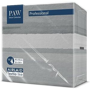 PAW Decor Collection PAW Serviette de Table Papier Airlaid (40 x 40 cm) I Couleurs De La Terre, Gris I Décoration Anniversair, Mariage, Bapteme Garcon et Fille I Structure en Tissu I Color: Fluid grey - Publicité PAW Decor Collection PAW Serviette de Table Papier Airlaid (40 x 40 cm) I Couleurs De La Terre, Gris I Décoration Anniversair, Mariage, Bapteme Garcon et Fille I Structure en Tissu I Color: Fluid grey - Publicité