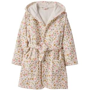 VERTBAUDET Peignoir de bain enfant imprimé floral, avec coton recyclé blanc imprimé 6A - Publicité VERTBAUDET Peignoir de bain enfant imprimé floral, avec coton recyclé blanc imprimé 6A - Publicité