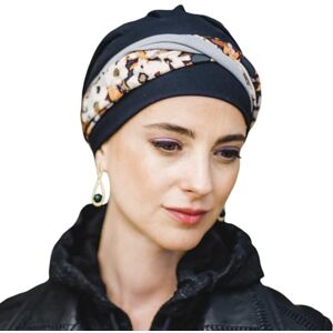 CAREBELL Turban oncologique préformé modèle Elegance Night Flora. Fabriqué à la main en tissu de coton. Spécifique pour les cas d'alopécie ou de chimiothérapie, perte de cheveux. Publicité CAREBELL Turban oncologique préformé modèle Elegance Night Flora. Fabriqué à la main en tissu de coton. Spécifique pour les cas d'alopécie ou de chimiothérapie, perte de cheveux. Publicité