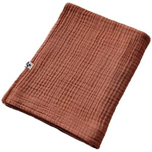 AltoBuy OUREA Serviette de Bain 90x150cm Gaze de Coton Terracotta - Publicité AltoBuy OUREA Serviette de Bain 90x150cm Gaze de Coton Terracotta - Publicité