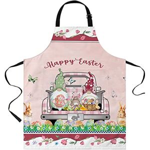 DJNGN Tabliers pour hommes femmes Chef avec poches Lapin de Pâques Gnome Camion Tabliers de travail de cuisine drôles pour barbecue de fête de cuisine - Publicité DJNGN Tabliers pour hommes femmes Chef avec poches Lapin de Pâques Gnome Camion Tabliers de travail de cuisine drôles pour barbecue de fête de cuisine - Publicité