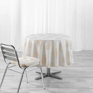 Douceur d'Intérieur , Nappe Ronde (Ø 180 cm) Sunny Gold, Polyester Imprimé Métallisé - Publicité Douceur d'Intérieur , Nappe Ronde (Ø 180 cm) Sunny Gold, Polyester Imprimé Métallisé - Publicité
