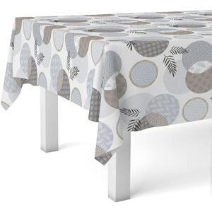 Martina Home Lens Nappe en Toile Cirée Blanc 200 x 140 cm - Publicité Martina Home Lens Nappe en Toile Cirée Blanc 200 x 140 cm - Publicité