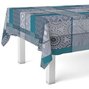 Martina Home Pompe Nappe en Toile Cirée Bleu 180 x 140 cm - Publicité Martina Home Pompe Nappe en Toile Cirée Bleu 180 x 140 cm - Publicité
