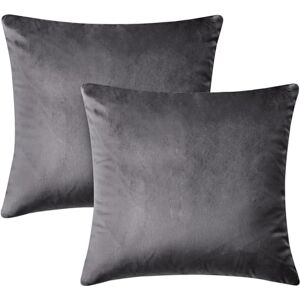 Hafaa Housses de Coussin 45x45 Lot de 2 Taie d'oreiller Carré Doux et Moderne Coussins en Velours Décoratif Canapé Super Lisse Doux Confortable Taie d'oreiller (Anthracite) - Publicité Hafaa Housses de Coussin 45x45 Lot de 2 Taie d'oreiller Carré Doux et Moderne Coussins en Velours Décoratif Canapé Super Lisse Doux Confortable Taie d'oreiller (Anthracite) - Publicité