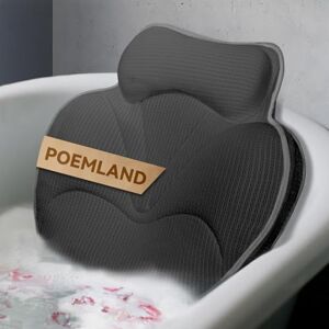 Poemland Coussins de bain pour baignoire Coussin de baignoire de luxe pour tête et cou, doux pour baignoire, séchage rapide, aspiration antidérapante, maille respirante Gris - Publicité Poemland Coussins de bain pour baignoire Coussin de baignoire de luxe pour tête et cou, doux pour baignoire, séchage rapide, aspiration antidérapante, maille respirante Gris - Publicité