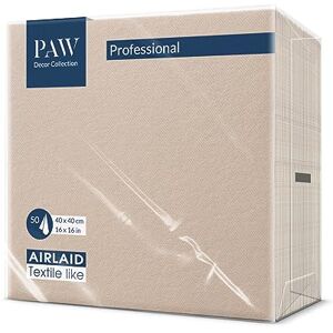 PAW Decor Collection PAW Serviette de Table Papier Airlaid (40 x 40 cm) I Monocolor, Beige I Décoration Anniversair, Mariage, Bapteme Garcon et Fille I Structure en Tissu I Color: Monocolor beige - Publicité PAW Decor Collection PAW Serviette de Table Papier Airlaid (40 x 40 cm) I Monocolor, Beige I Décoration Anniversair, Mariage, Bapteme Garcon et Fille I Structure en Tissu I Color: Monocolor beige - Publicité