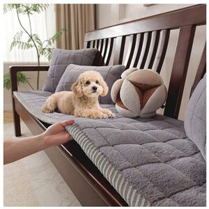 YUEZHONG Housse De Canapé en Peluche for Animaux De Compagnie, Protection De Canapé Matelassée en Peluche Douce, Housses De Canapé Antidérapantes for Chiens Lavables(Light Gray,55x160cm/22x63in) - Publicité YUEZHONG Housse De Canapé en Peluche for Animaux De Compagnie, Protection De Canapé Matelassée en Peluche Douce, Housses De Canapé Antidérapantes for Chiens Lavables(Light Gray,55x160cm/22x63in) - Publicité