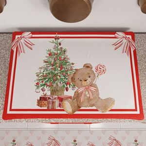 PETTI Artigiani Italiani Couvre-Plaque de Noël 46x76 cm, Protège-Plaque Décoratif et Lavable, Design Festif en Microfibre de Qualité, Motif 'Ourson', 100% Fabriqué en Italie - Publicité PETTI Artigiani Italiani Couvre-Plaque de Noël 46x76 cm, Protège-Plaque Décoratif et Lavable, Design Festif en Microfibre de Qualité, Motif 'Ourson', 100% Fabriqué en Italie - Publicité