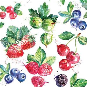 Ambiente Lot de 20 serviettes en papier avec motif « Essen » et fruits sucrés Convient également pour le découpage et la technique des serviettes 33 x 33 cm - Publicité Ambiente Lot de 20 serviettes en papier avec motif « Essen » et fruits sucrés Convient également pour le découpage et la technique des serviettes 33 x 33 cm - Publicité