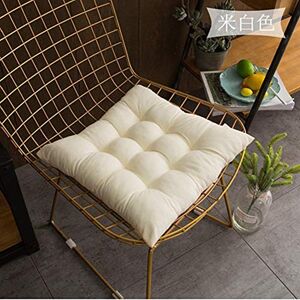 Egurs Galette de chaise avec liens Blanc 40 x 40 cm - Publicité Egurs Galette de chaise avec liens Blanc 40 x 40 cm - Publicité