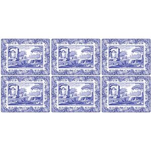 Set de 6 sets de table Blue Italian de Spode - placemats - Publicité Set de 6 sets de table Blue Italian de Spode - placemats - Publicité