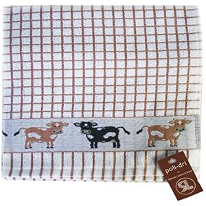 Samuel Lamont & Sons Poli-Dri Torchon Jacquard Motif Vache Marron I 100% Coton éponge I Serviette de Cuisine Ultra absorbante et Super Douce I Lavable en Machine I 50 x 70 cm - Publicité Samuel Lamont & Sons Poli-Dri Torchon Jacquard Motif Vache Marron I 100% Coton éponge I Serviette de Cuisine Ultra absorbante et Super Douce I Lavable en Machine I 50 x 70 cm - Publicité