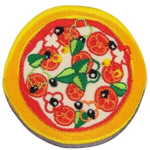 BP BRAUNERT PATCHES Écusson brodé à repasser ou à coudre Motif pizza Aliment rapide Thermocollant Pour vêtements Dimensions : 7,1 x 7,1 cm - Publicité BP BRAUNERT PATCHES Écusson brodé à repasser ou à coudre Motif pizza Aliment rapide Thermocollant Pour vêtements Dimensions : 7,1 x 7,1 cm - Publicité