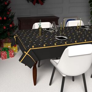 Soleil d'ocre , Nappe Festive imprimée Anti-tâches Rectangle 140x300 cm Flocons - Publicité Soleil d'ocre , Nappe Festive imprimée Anti-tâches Rectangle 140x300 cm Flocons - Publicité