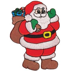 BP BRAUNERT PATCHES Écusson de Père Noël à repasser ou à coudre Thermocollant Pour vêtements Écusson brodé Cadeau de Noël Dimensions : 5,7 x 7,9 cm - Publicité BP BRAUNERT PATCHES Écusson de Père Noël à repasser ou à coudre Thermocollant Pour vêtements Écusson brodé Cadeau de Noël Dimensions : 5,7 x 7,9 cm - Publicité