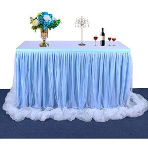 HB HBB MAGIC HBBMAGIC Jupe de Table en Tulle Rose bébé avec lumière, 275 cm, à Volants, Tutu Lavable pour Mariage, fête, Anniversaire, Baby Shower, gâteau, Dessert, baptême de Table. Publicité HB HBB MAGIC HBBMAGIC Jupe de Table en Tulle Rose bébé avec lumière, 275 cm, à Volants, Tutu Lavable pour Mariage, fête, Anniversaire, Baby Shower, gâteau, Dessert, baptême de Table. Publicité