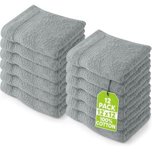 Utopia Towels Lot de Serviettes de Toilette Premium (30 x 30 cm,) 100% Coton, Gants de Toilette/Serviette de Visage, Très Absorbants et Doux au Toucher (Paquet de 12) (Gris Froid) - Publicité Utopia Towels Lot de Serviettes de Toilette Premium (30 x 30 cm,) 100% Coton, Gants de Toilette/Serviette de Visage, Très Absorbants et Doux au Toucher (Paquet de 12) (Gris Froid) - Publicité