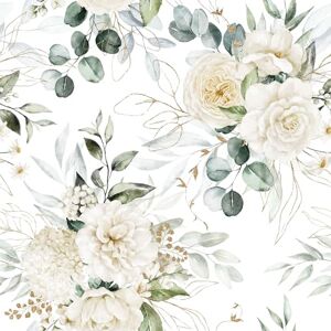 Ambiente IHR Serviette de table Eucalyptus and Roses 33x33cm Serviettage Motif Serviette de table - Publicité Ambiente IHR Serviette de table Eucalyptus and Roses 33x33cm Serviettage Motif Serviette de table - Publicité