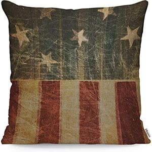 WONDERTIFY Housse de coussin vintage drapeau américain pour homme et femme, 45 x 45 cm - Publicité WONDERTIFY Housse de coussin vintage drapeau américain pour homme et femme, 45 x 45 cm - Publicité