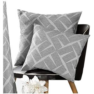 heimtexland ® Housse de coussin effet 3D métallisé 48 x 48 cm Gris argenté Type 594 - Publicité heimtexland ® Housse de coussin effet 3D métallisé 48 x 48 cm Gris argenté Type 594 - Publicité