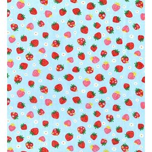 CRS Fur Fabrics Tissu en polycoton imprimé Fraises du ciel, 1 m, 110 cm x 100 cm - Publicité CRS Fur Fabrics Tissu en polycoton imprimé Fraises du ciel, 1 m, 110 cm x 100 cm - Publicité