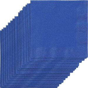 Unique Party 31461 Serviettes en Papier 13 cm Bleu Roi - Publicité