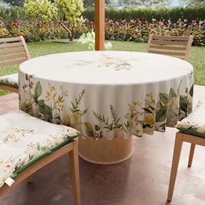 Petti Artigiani Italiani - Nappe ronde anti-taches - Design botanique - 180 cm - Publicité Petti Artigiani Italiani - Nappe ronde anti-taches - Design botanique - 180 cm - Publicité