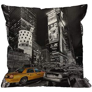 HGOD DESIGNS Housse de coussin New York Fifth Avenue Night City jaune taxi voiture, taie d'oreiller décorative pour homme/femme, salon, chambre à coucher, canapé, chaise, 45 x 45 cm - Publicité HGOD DESIGNS Housse de coussin New York Fifth Avenue Night City jaune taxi voiture, taie d'oreiller décorative pour homme/femme, salon, chambre à coucher, canapé, chaise, 45 x 45 cm - Publicité