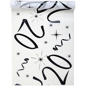 SANTEX 5192-20-30, CHEMIN de table Anniversaire Blanc 20 ANS - Publicité SANTEX 5192-20-30, CHEMIN de table Anniversaire Blanc 20 ANS - Publicité