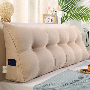 RVUEM Beige,L180×W20×H50cm, Coussin Lecture, Coussin TêTe Lit Triangulaire, Coussin De Soutien Positionnement, Coussin De Remplissage D'Espace Lit, Coussins Repos Au Lit, avec Housse Amovible - Publicité RVUEM Beige,L180×W20×H50cm, Coussin Lecture, Coussin TêTe Lit Triangulaire, Coussin De Soutien Positionnement, Coussin De Remplissage D'Espace Lit, Coussins Repos Au Lit, avec Housse Amovible - Publicité