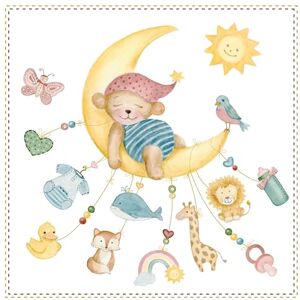 Ambiente Serviette « Sleepy Teddy Bear » - Publicité Ambiente Serviette « Sleepy Teddy Bear » - Publicité