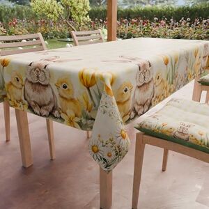 PETTI Artigiani Italiani Nappe de Paques, Nappes Rectangulaire Anti Taches pour Pâques, Nappe de Table Rectangulaire 18 Places, 360x140 cm, Sunny Bloom 30, 100% Made in Italy - Publicité PETTI Artigiani Italiani Nappe de Paques, Nappes Rectangulaire Anti Taches pour Pâques, Nappe de Table Rectangulaire 18 Places, 360x140 cm, Sunny Bloom 30, 100% Made in Italy - Publicité