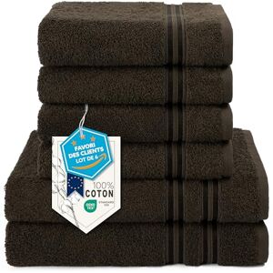 Ensemble de Serviettes HAMMETEX - 6 pièces en coton de luxe - Publicité Ensemble de Serviettes HAMMETEX - 6 pièces en coton de luxe - Publicité