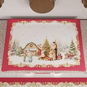 PETTI Artigiani Italiani Couvre-Plaque de Noël 46x76 cm, Protège-Plaque Décoratif et Lavable, Design Festif en Microfibre de Qualité, Motif 'Vintage Xmas', 100% Fabriqué en Italie - Publicité PETTI Artigiani Italiani Couvre-Plaque de Noël 46x76 cm, Protège-Plaque Décoratif et Lavable, Design Festif en Microfibre de Qualité, Motif 'Vintage Xmas', 100% Fabriqué en Italie - Publicité