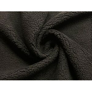 CRS Fur Fabrics Tissu polaire imitation peau de mouton Sherpa Noir 1 m - Publicité CRS Fur Fabrics Tissu polaire imitation peau de mouton Sherpa Noir 1 m - Publicité