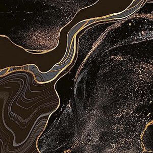 Ambiente Lot de 20 serviettes en papier avec motif marbré noir/doré Idéales pour le découpage et la technique des serviettes 33 x 33 cm - Publicité Ambiente Lot de 20 serviettes en papier avec motif marbré noir/doré Idéales pour le découpage et la technique des serviettes 33 x 33 cm - Publicité