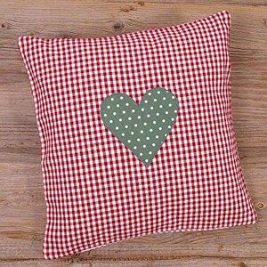matches21 HOME & HOBBY Matches21 Housse de coussin pour maison de campagne Style VRONI Mélange de tissus à carreaux rouges et cœurs 30 x 30 cm 1 pièce - Publicité matches21 HOME & HOBBY Matches21 Housse de coussin pour maison de campagne Style VRONI Mélange de tissus à carreaux rouges et cœurs 30 x 30 cm 1 pièce - Publicité