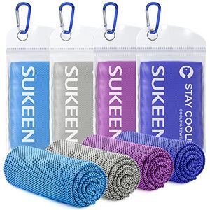 Sukeen 4 pcs Serviettes de Refroidissement (101.6 x 30.5cm) Serviette Rafraîchissante Glace Serviette de Sports en Microfibre Grande Taille en Bleu Rose Grise pour Les Filles/Garçons - Publicité Sukeen 4 pcs Serviettes de Refroidissement (101.6 x 30.5cm) Serviette Rafraîchissante Glace Serviette de Sports en Microfibre Grande Taille en Bleu Rose Grise pour Les Filles/Garçons - Publicité