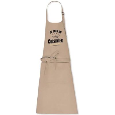 La French Touch Tablier cuisine homme Cuisinier qui déchire 100% coton bio Imprimé en France Cadeau Anniversaire Cuisine original rigolo (Beige) - Publicité La French Touch Tablier cuisine homme Cuisinier qui déchire 100% coton bio Imprimé en France Cadeau Anniversaire Cuisine original rigolo (Beige) - Publicité