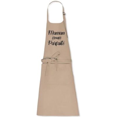 La French Touch Tablier de cuisine Maman parfaite 100% coton bio Imprimé en France Cadeau Anniversaire maman original rigolo (Beige) - Publicité La French Touch Tablier de cuisine Maman parfaite 100% coton bio Imprimé en France Cadeau Anniversaire maman original rigolo (Beige) - Publicité