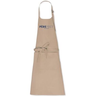 La French Touch Tablier cuisine papa Père fect 100% coton bio Imprimé en France Cadeau Anniversaire Papa original rigolo (Beige) - Publicité La French Touch Tablier cuisine papa Père fect 100% coton bio Imprimé en France Cadeau Anniversaire Papa original rigolo (Beige) - Publicité