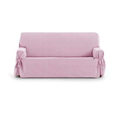 Eysa Housse de canapé avec des rubans 3 places Levante couleur 02-rose - Publicité Eysa Housse de canapé avec des rubans 3 places Levante couleur 02-rose - Publicité
