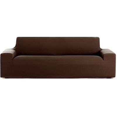 Eysa Housse de canapé 3 Places bi-élastique Couleur Marron Design Harlem - Publicité Eysa Housse de canapé 3 Places bi-élastique Couleur Marron Design Harlem - Publicité