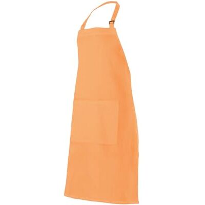 VELILLA 404203 Tablier salopette avec poche, couleur orange clair, taille unique - Publicité VELILLA 404203 Tablier salopette avec poche, couleur orange clair, taille unique - Publicité