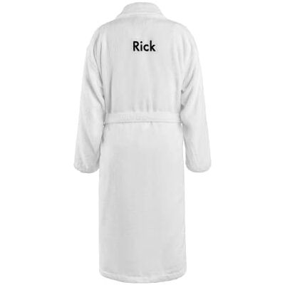 YourSurprise Peignoir blanc personnalisé pour hommes - Blanc - Publicité YourSurprise Peignoir blanc personnalisé pour hommes - Blanc - Publicité