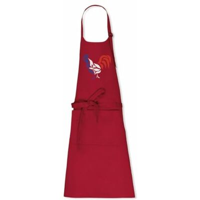 La French Touch Tablier de cuisine Le coq français 100% coton bio Imprimé en France Cadeau Animaux French Touch original rigolo (Rouge) - Publicité La French Touch Tablier de cuisine Le coq français 100% coton bio Imprimé en France Cadeau Animaux French Touch original rigolo (Rouge) - Publicité