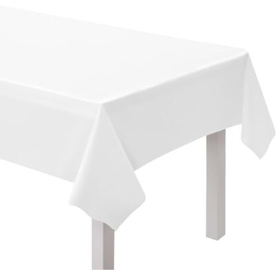 amscan -Nappe en Plastique Blanc, 9915405-217 - Publicité amscan -Nappe en Plastique Blanc, 9915405-217 - Publicité